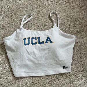 UCLA Hype And Vice Women's White Crop Top Padded